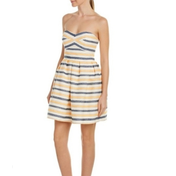 Anthropologie Hutch Striped Mini Dress Size 6 - Picture 2 of 16